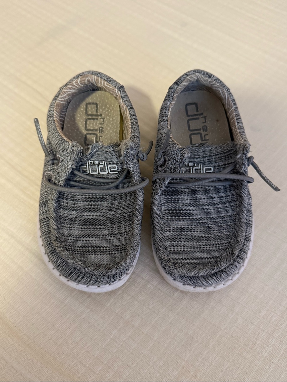 Hey Dude Kids Wally Slip-On Shoes in Grey, size 6, summer athletic shoe boys